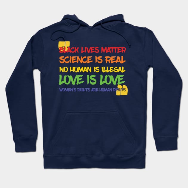 Science Is Real Black Lives Matter Hoodie by Gaming champion